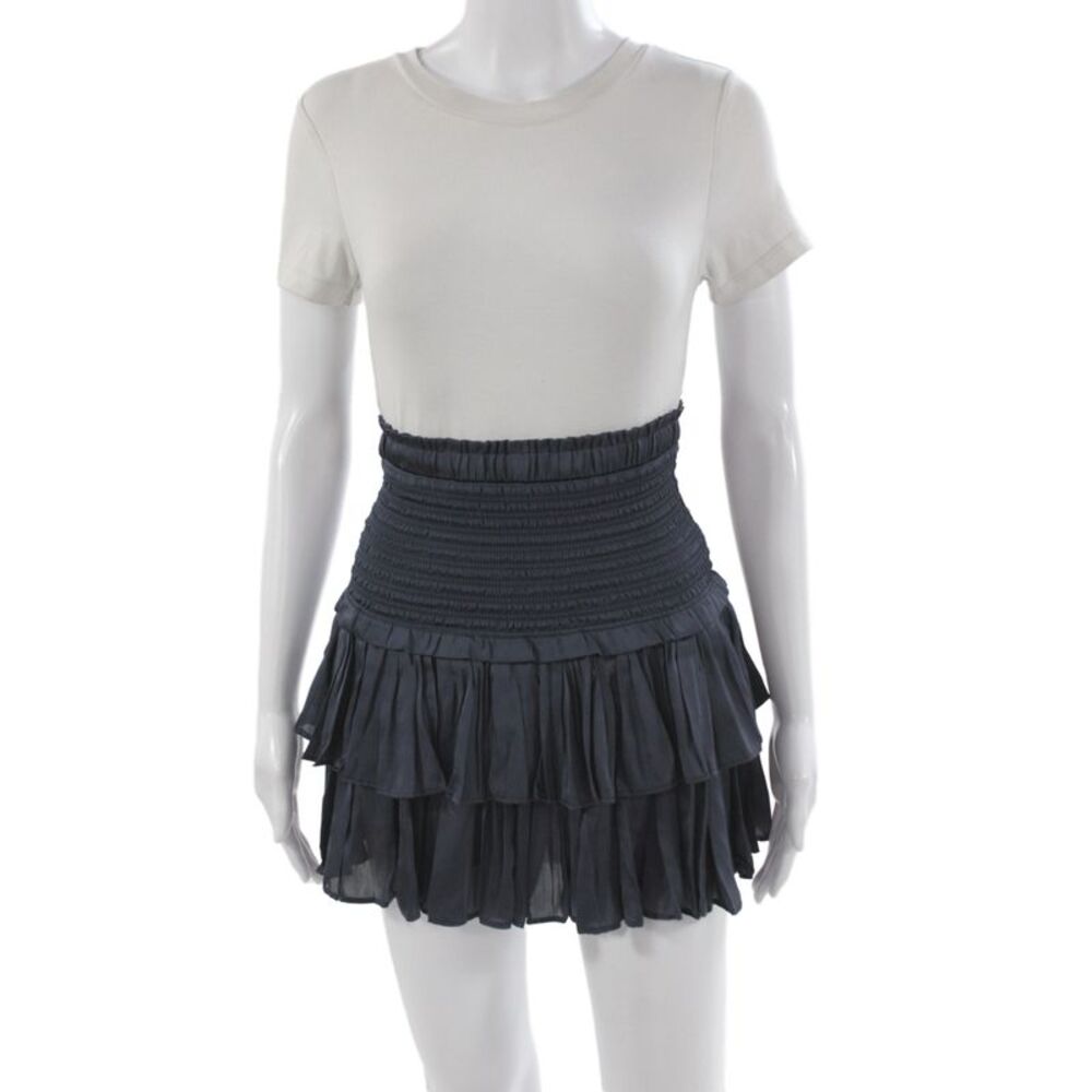 We're All Pretty Girls Womens Boho Mini Skirt Black 100% Polyester Size S